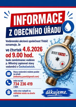 odečet vodoměrů